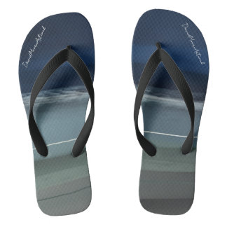 Tongs DM-2023-NFT-00266-Scape 'Tenby Beach' Flip Flops