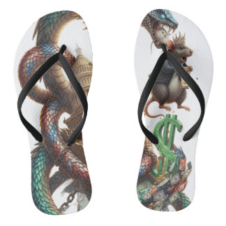 Tongs Dragon & Mouse Power Flip-Flops – Fantasy Meets Fo