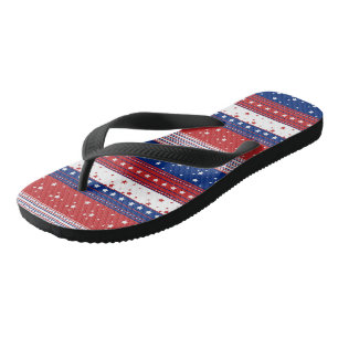 Tongs Drapeau Abstrait américain 2