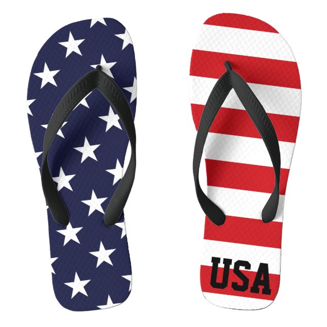 Tongs Drapeau américain des étoiles et des rayures (Semelle)