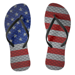 Tongs Drapeau américain Patriotique en fibre de carbone