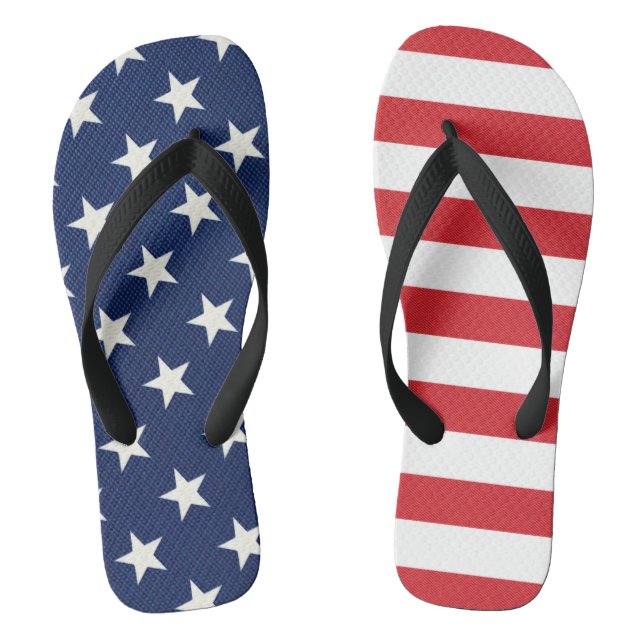 Tongs Drapeau américain patriotique étoiles et rayures (Semelle)