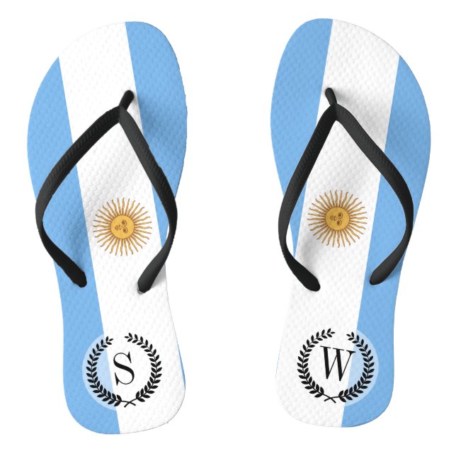 Tongs Drapeau argentin traditionnel (Semelle)