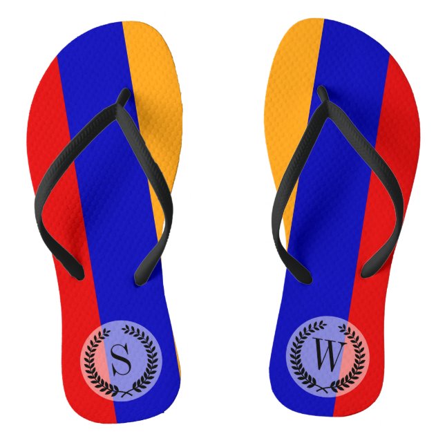 Tongs Drapeau arménien (Semelle)