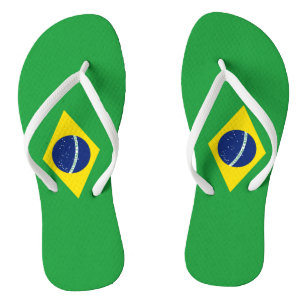 Tongs Drapeau Brésil