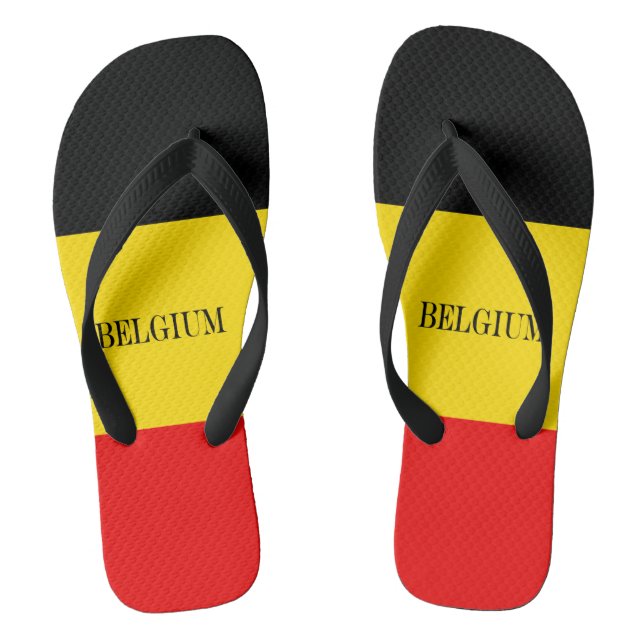 Tongs Drapeau de Belgique (Semelle)