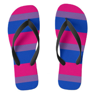 Tongs Drapeau de la fierté bisexuelle