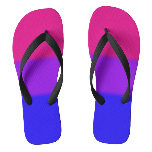Tongs Drapeau de la fierté bisexuelle (Semelle)