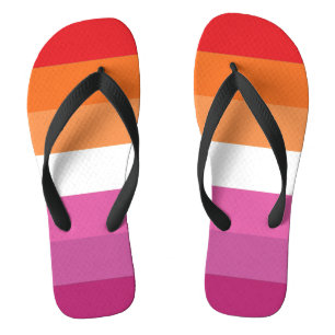 Tongs Drapeau de la fierté lesbienne
