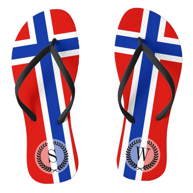 Tongs Drapeau de la Norvège (Semelle)