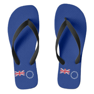 Tongs Drapeau des Îles Cook Flip Flops adultes larges b