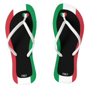Tongs Drapeau d'Italie aux couleurs patriotiques ravissa