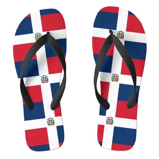 Tongs drapeau dominicain (Semelle)
