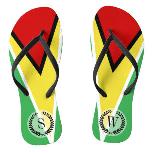 Tongs Drapeau du Guyana