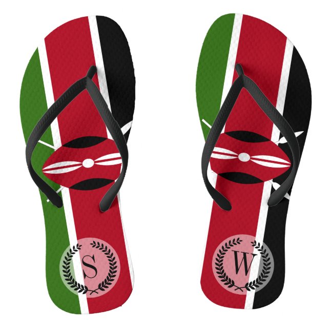 Tongs Drapeau du Kenya (Semelle)