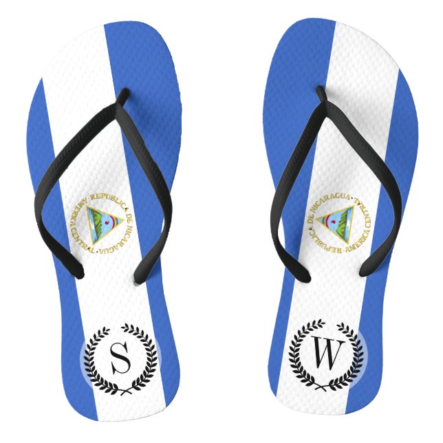 Tongs Drapeau du Nicaragua (Semelle)