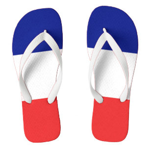 Tongs Drapeau français Tricolore
