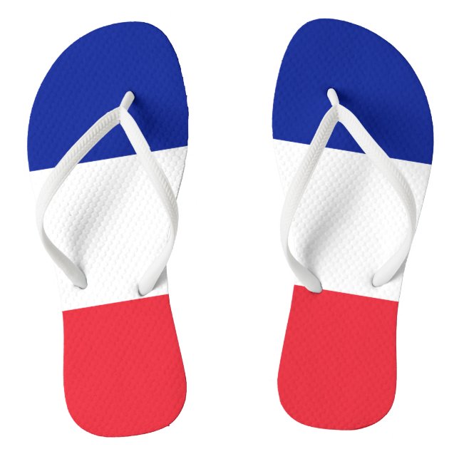 Tongs Drapeau France Tricolore (Semelle)