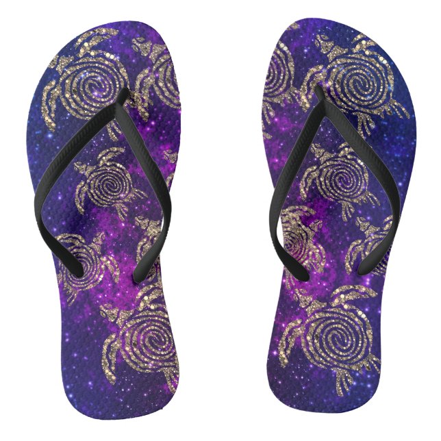 Tongs Dreamy Spiral Gold Shimmery Tortues de mer (Semelle)