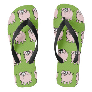 Tongs Drôle 4 Dessin Animé Cochon Choisissez la couleur 
