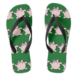 Tongs Drôle 6 Cartoon Cochon Choisir Couleur Hommes Flip
