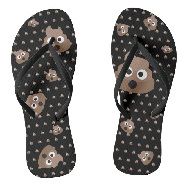 Tongs Drôle Poop Emojis (Semelle)