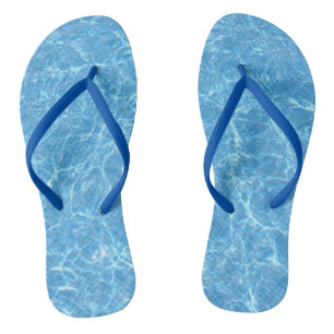 Tongs Eau Bleue Aqua Elégant Modèle Adulte Slim Straps