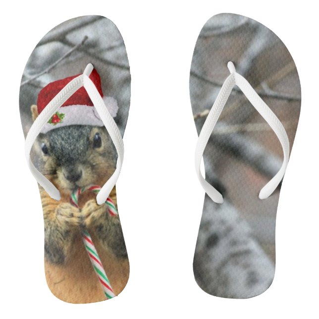Tongs Écureuil de Noël (Semelle)
