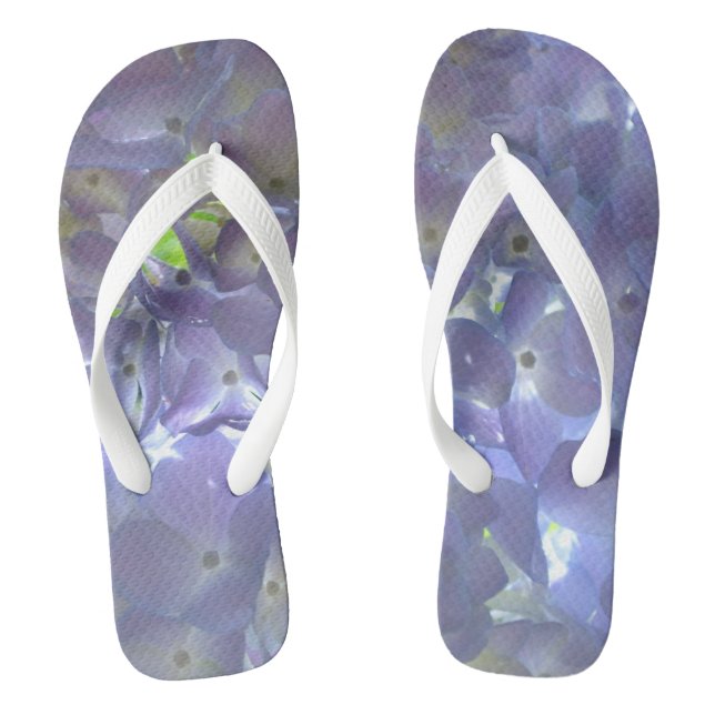 Tongs Élégant boho poussiéreux floral violet clair fleur (Semelle)