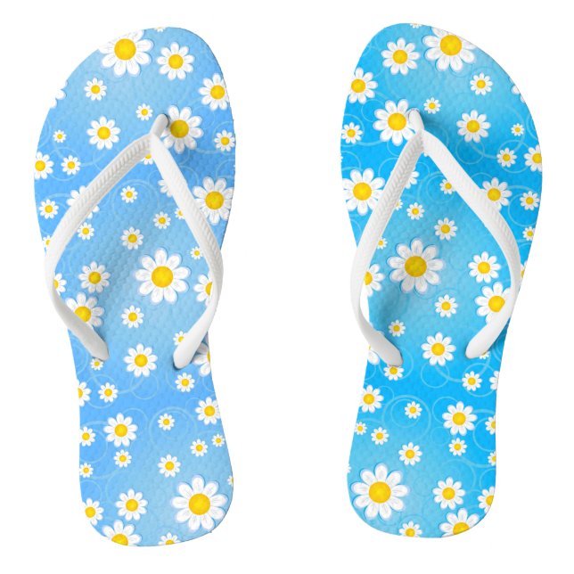 Tongs Élégant Floral Moderne (Semelle)