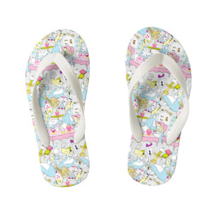 Tongs Enfants Alice au pays des merveilles  Motif surdimensionné