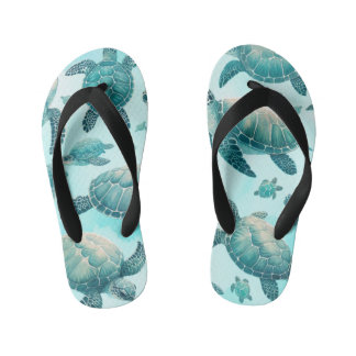 Tongs Enfants Amis Tortues Marines