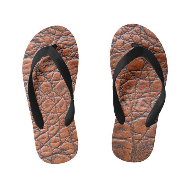 Tongs Enfants apparence fausse en cuir de crocodile (Semelle)