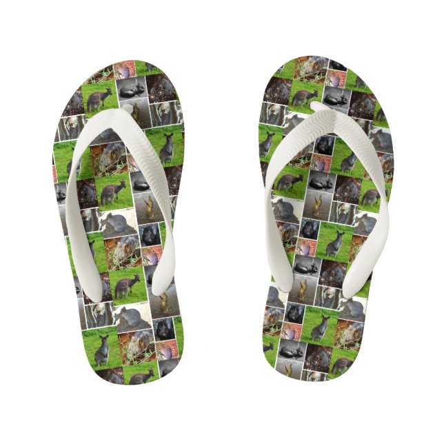 Tongs Enfants Australian Wildlife Collage, (Semelle)