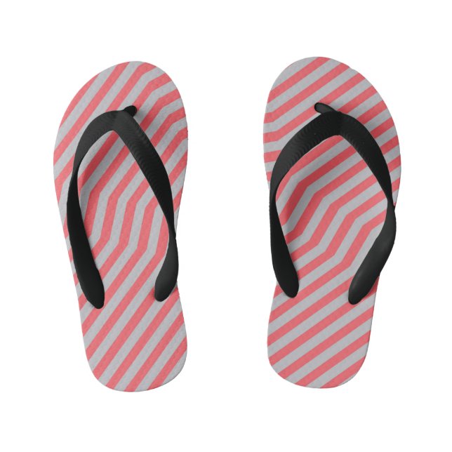 Tongs Enfants Bandes diagonales symétriques arrière - plan 5 (Semelle)