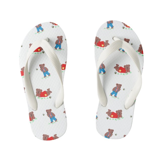 Tongs Enfants Bear mignonne avec Motif d'abeille (Semelle)