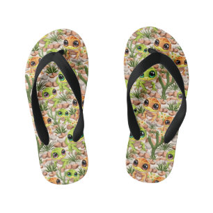 Tongs Enfants Bébé Geckos jote personnages de dessin