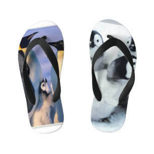 Tongs Enfants Bébé son froid dehors pingouin