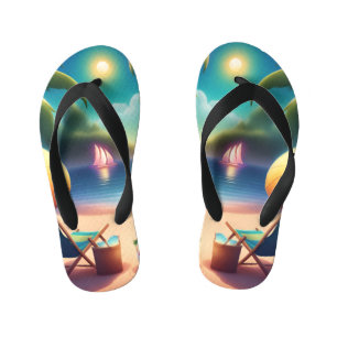 Tongs Enfants belle plage