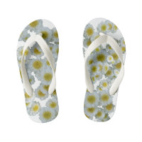 Blanc avec coeur jaune Fleurs pour enfants Flip Fl