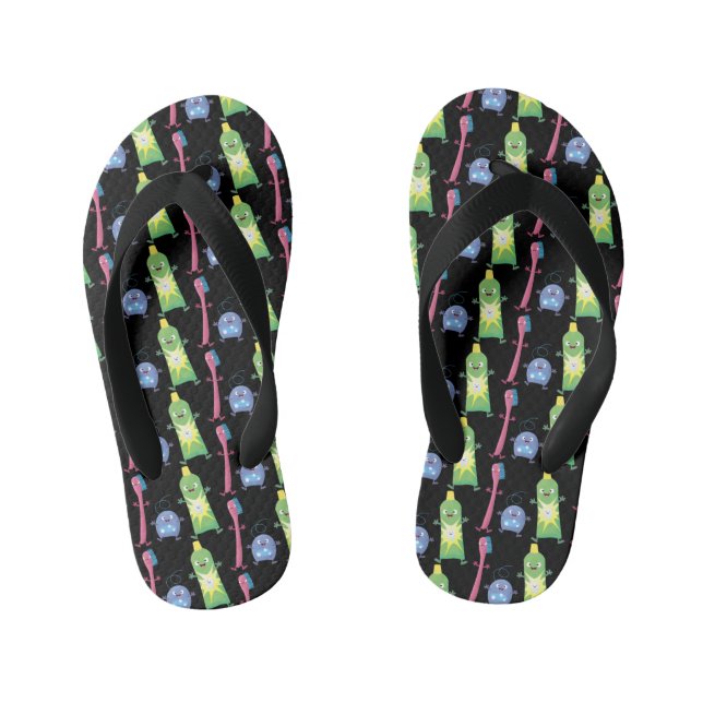 Tongs Enfants Brosse à dents mignonne dentifrice dentaire soie d (Semelle)