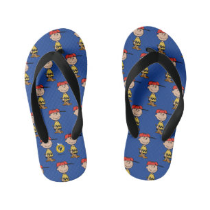 Tongs Enfants cacahuètes   Charlie Brown Baseball Smile