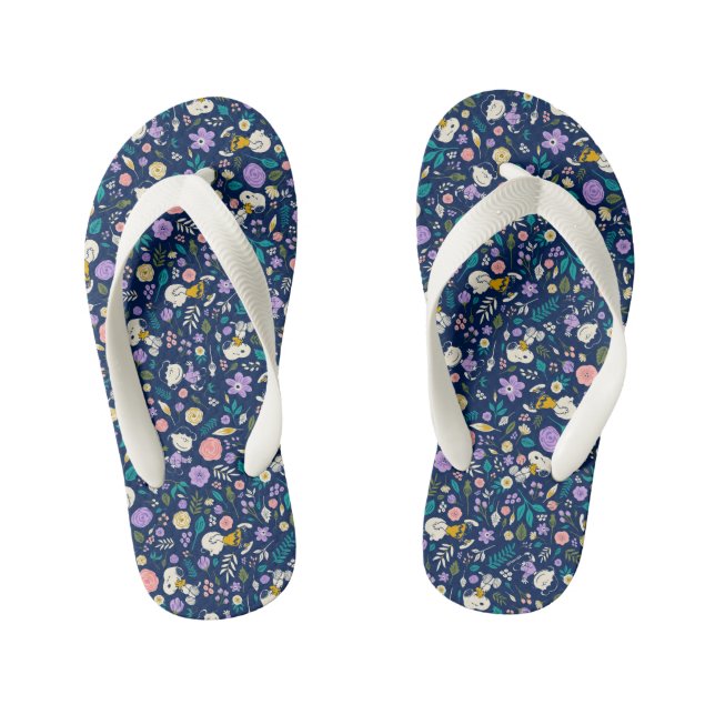Tongs Enfants cacahuètes en Motif de fleurs (Semelle)
