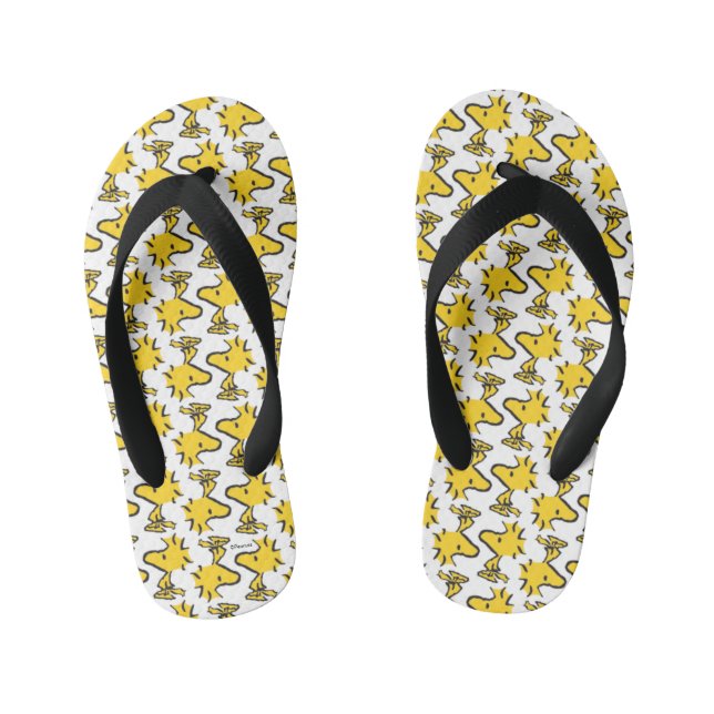 Tongs Enfants cacahuètes | Motif Woodstock (Semelle)