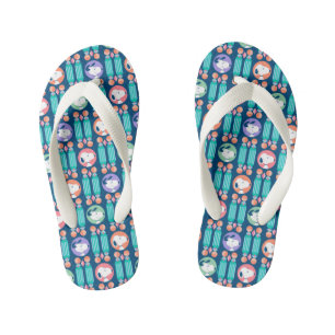Tongs Enfants cacahuètes   Snoopy Dark Blue Deco Dreams Motif
