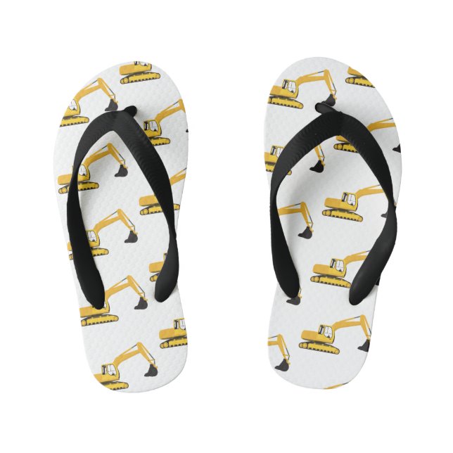 Tongs Enfants Camion de construction de l'excavateur (Semelle)