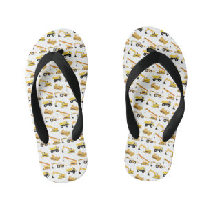 Tongs Enfants Camions de Construction Tout-Petit