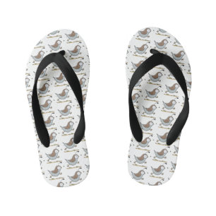 Tongs Enfants Caricature de caille californienne joli