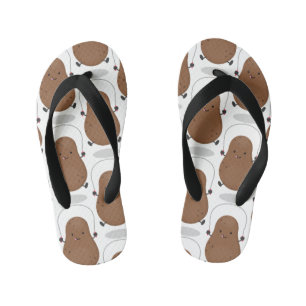 Tongs Enfants Caricature de la corde de saut de pomme de terre t