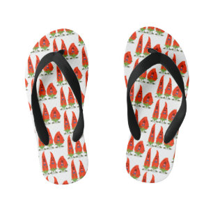 Tongs Enfants Caricature de piments chantants mignons